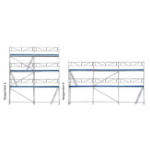 Combi scaffold 51m2