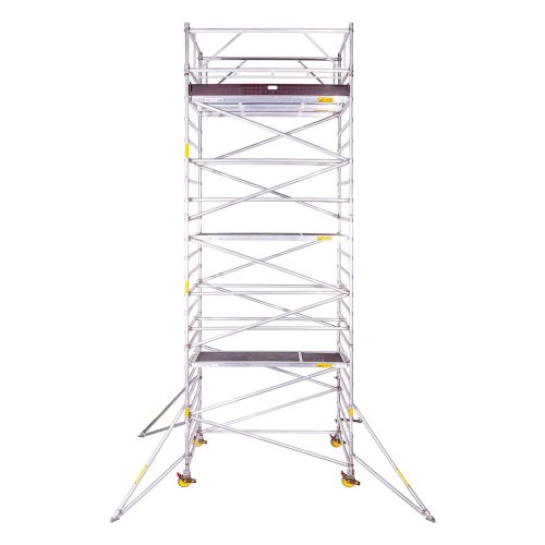 Rolling scaffolding, wide - 9m working height