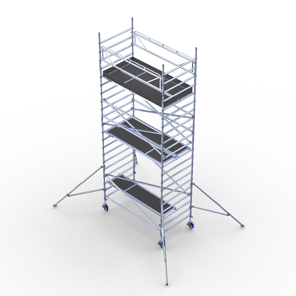 Rolling scaffolding, wide - 7m working height - Image 3