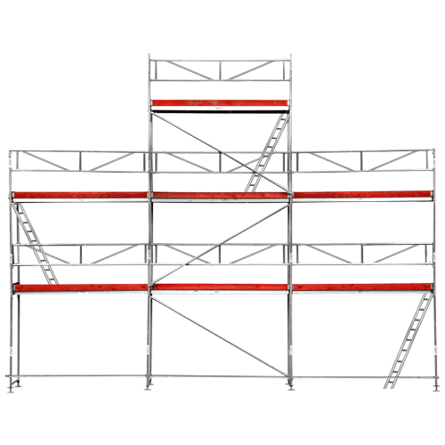Facade scaffolding