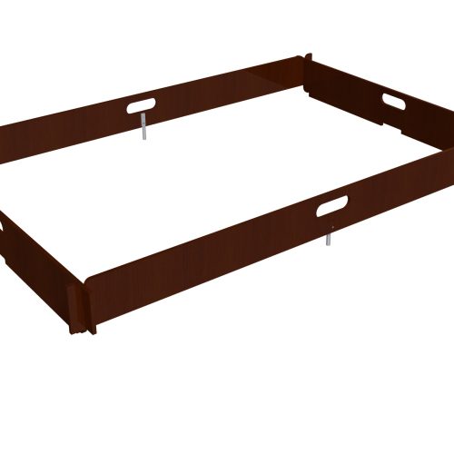 Baseboard in veneer, wide - 2m length