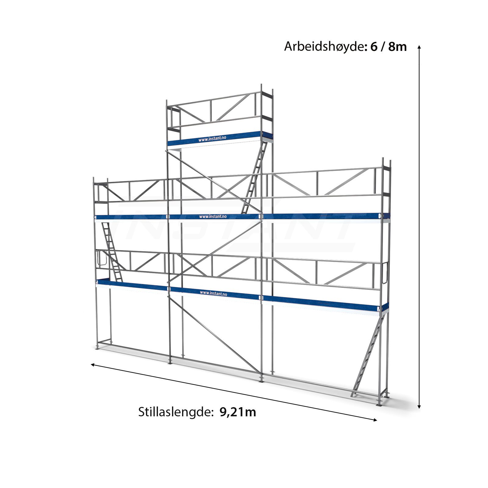 Scaffolding trailer with 157m2 scaffolding package - Image 3