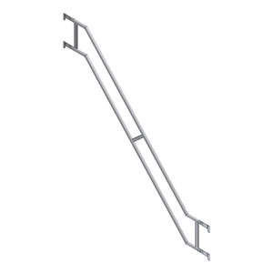 Side railing stair section