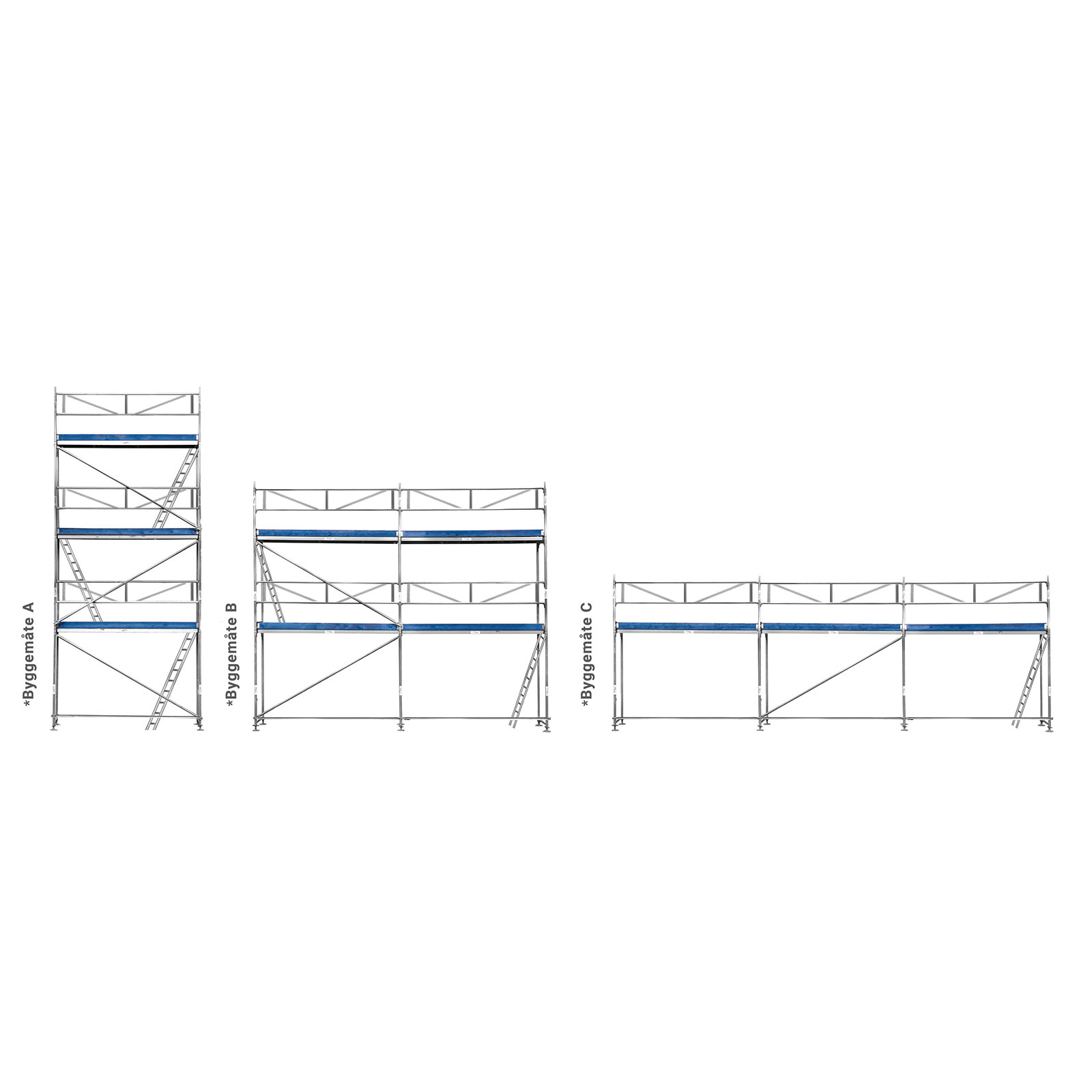 Combi scaffold 34m2