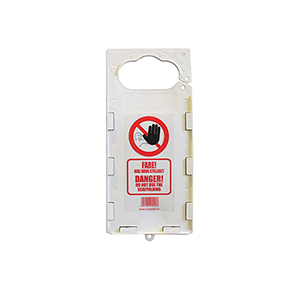 Security card holder for scaffolding