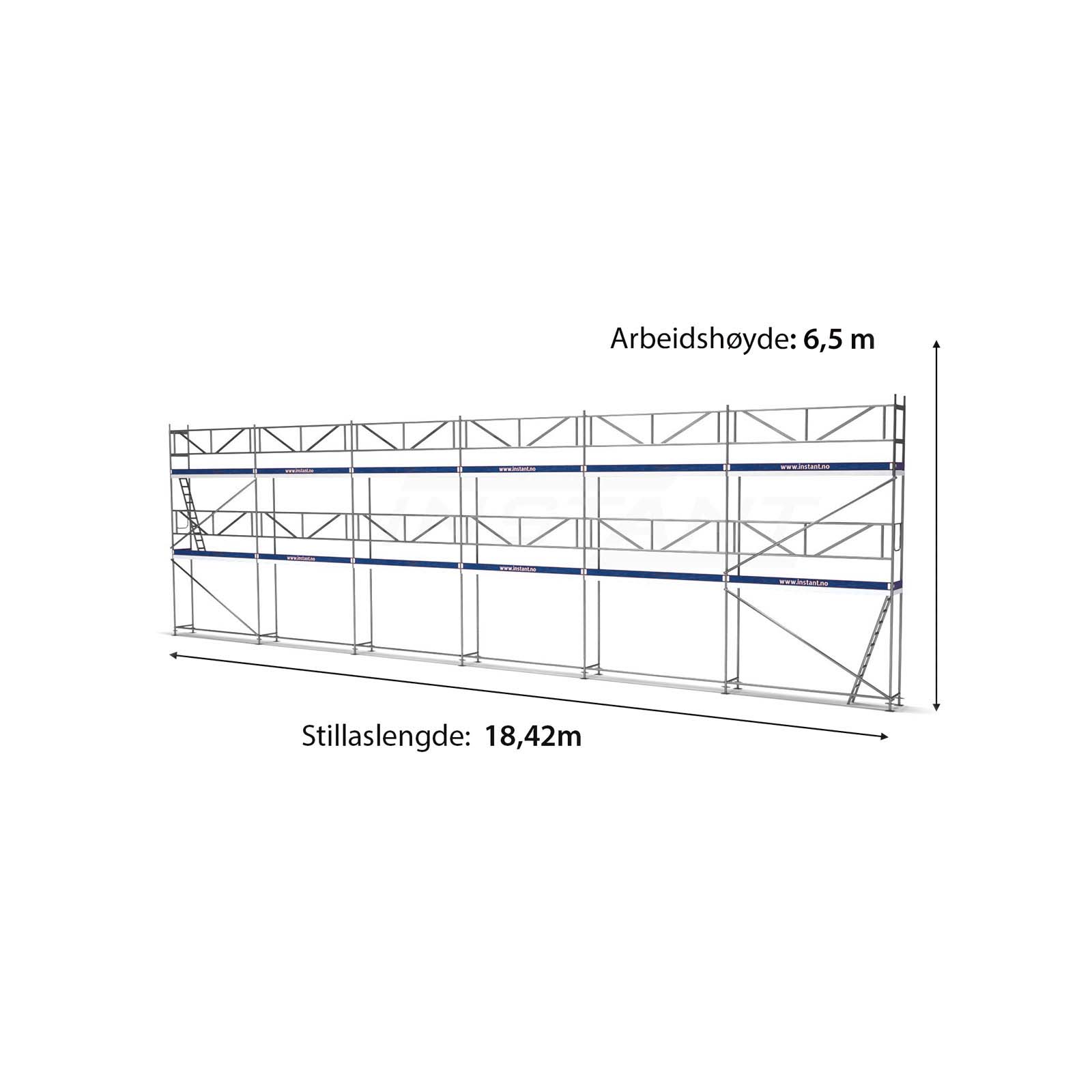 Scaffolding trailer with 101m2 scaffolding package - Image 2