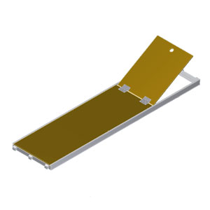 Platform with hatch, aluminum / veneer - 2.07m