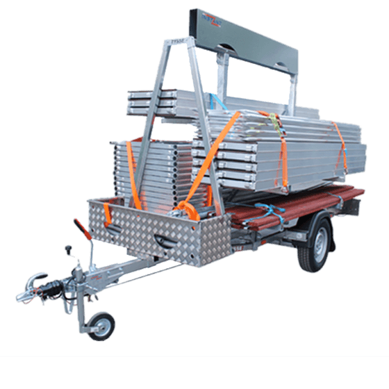 Scaffolding trailer for gabel scaffolding
