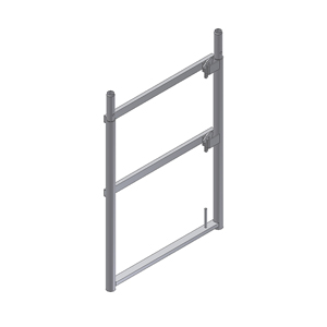 End railing top platform level